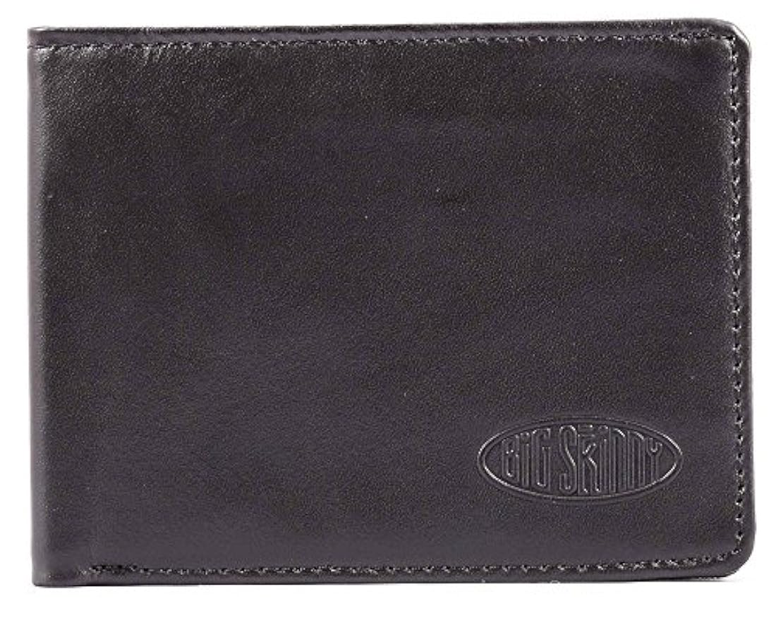 Cartera delgada de piel para hombre.