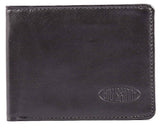 Cartera delgada de piel para hombre.