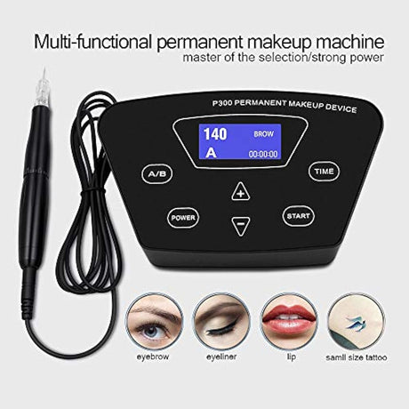Kit de máquina de tatuaje de maquillaje permanente con pedal