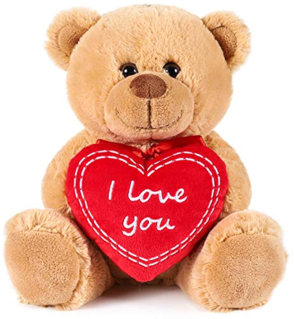 Peluche con corazón rojo 9.84 pulgadas