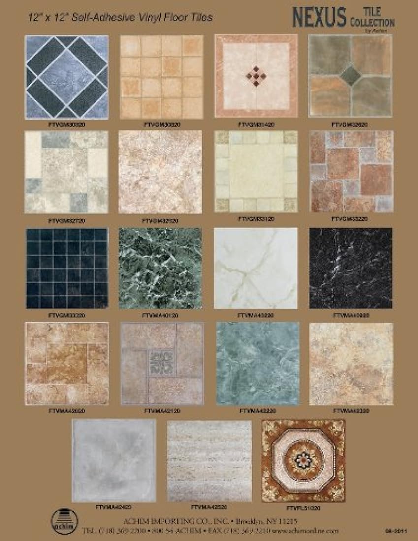Azulejo de vinilo Nexus de 12 patrón de diamantes