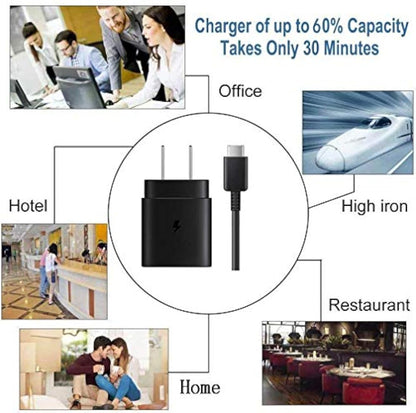 Samsung USB-C Cargador de pared de carga súper rápida