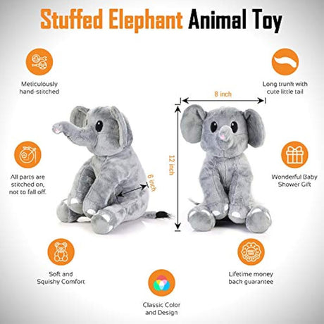 peluche de elefante 12 pulgadas