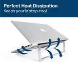 Soporte plegable para laptop ventilado universal de aluminio