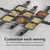 Parrilla eléctrica de 8 porciones Raclette para interiores