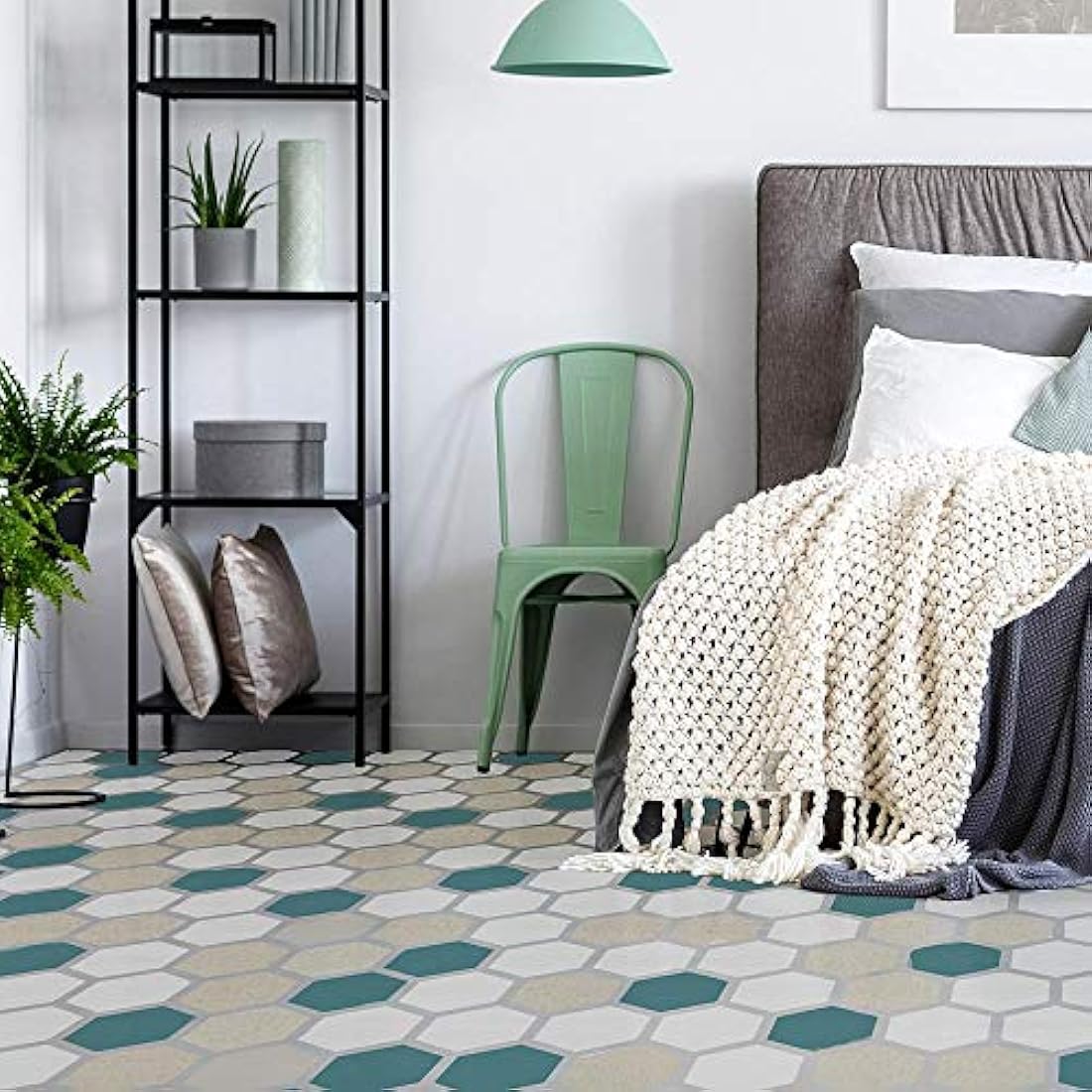 plantillas de pared y piso modelo hexagonal