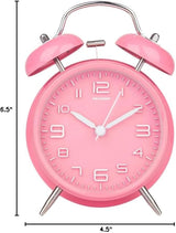 Reloj despertador clásico de campana para niños y dormilones