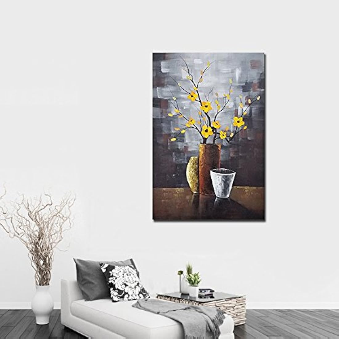 wieco Art obras de arte contemporáneo abstracto flor