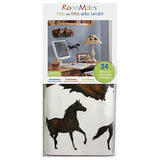 Adhesivo decorativo para pared diseño de caballos salvajes