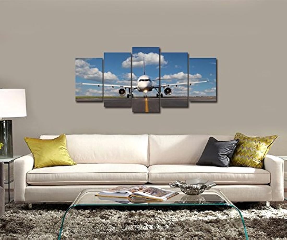 Pyradecor moderno 5 Panel estirada y enmarcado paisaje