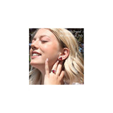 Aretes con forma de corazón infinito y piedra natalicia