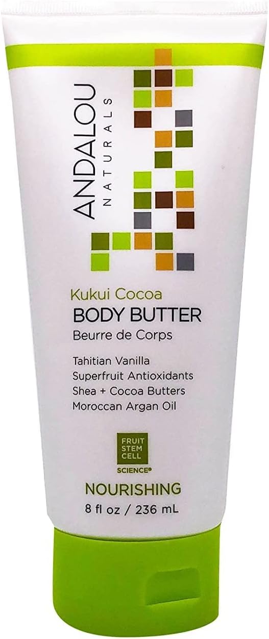 Manteca Corporal Kukui Cocoa, Hidratante Suave 8 Oz