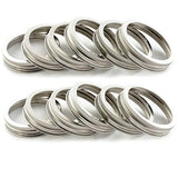 Anillos de acero inoxidable con diseño juego de 12