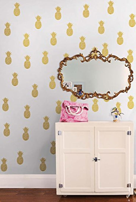 Adhesivo decorativo para pared,  dibujos de piñas