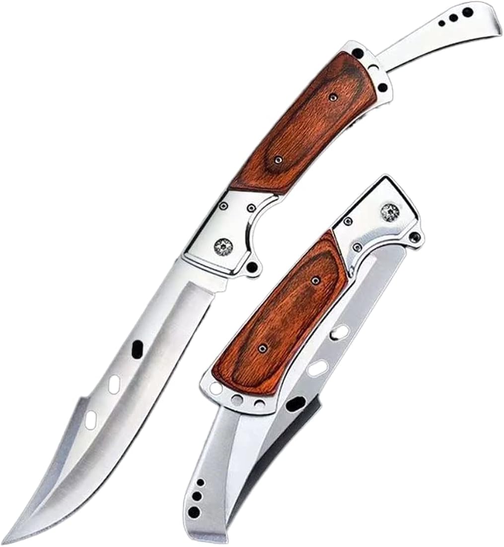 Cuchillo de bolsillo plegable de acero inoxidable