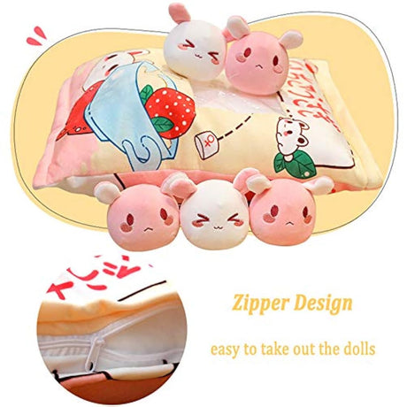 Almohada de felpa linda almohada de tiro extraíble