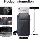 Morral impermeable para hombre color azul BANGE