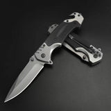 Cuchillo de bolsillo plegable con interruptor de vidrio