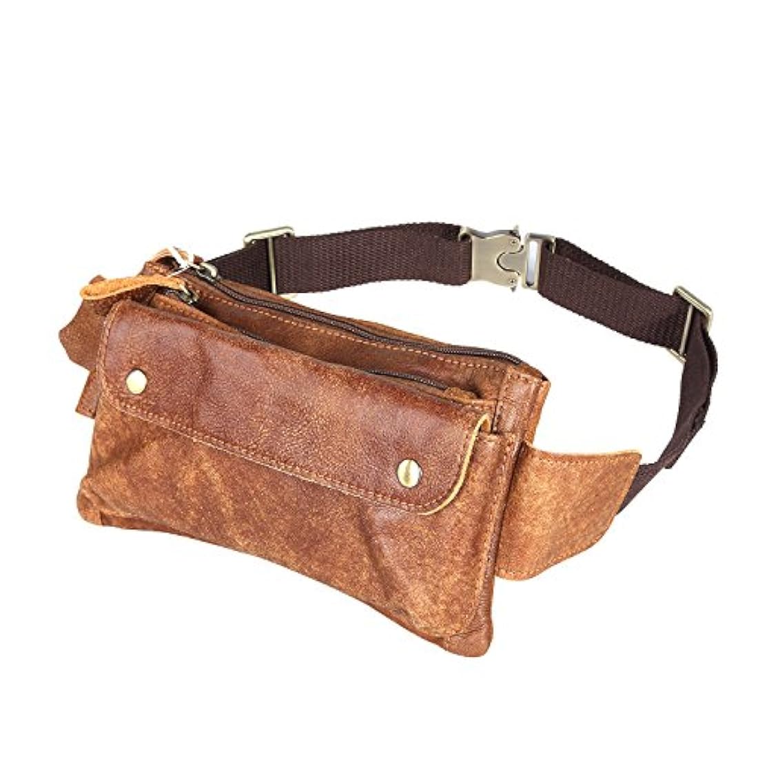 koala unisex de piel auténtica color marrón