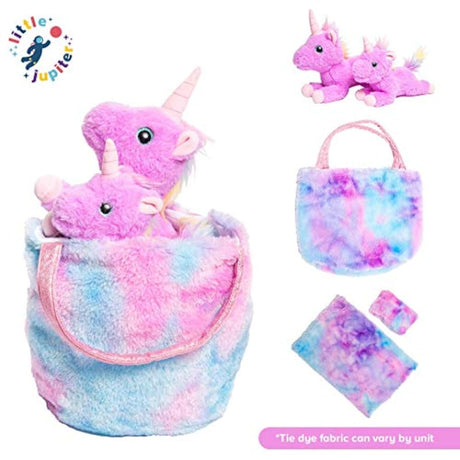Juego de animales de peluche con 2 juguetes de peluche