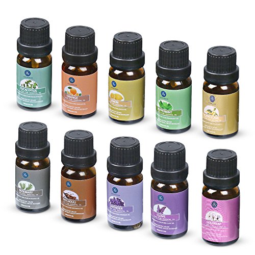 Essential Oils,Top 10 Pure Aromatherapy Oils Set de regalo