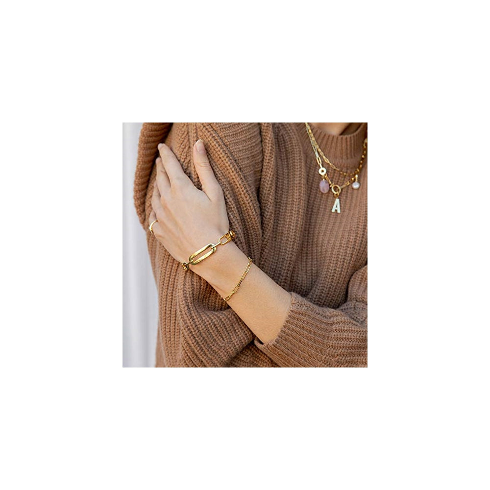 Pulseras y tobilleras Brazalete de eslabones para mujer