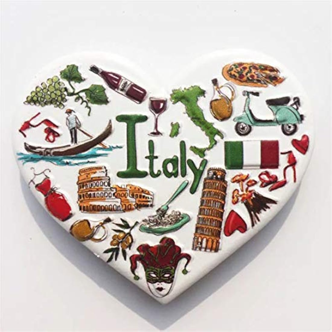 Imán para nevera de Italia  City Trip Travel