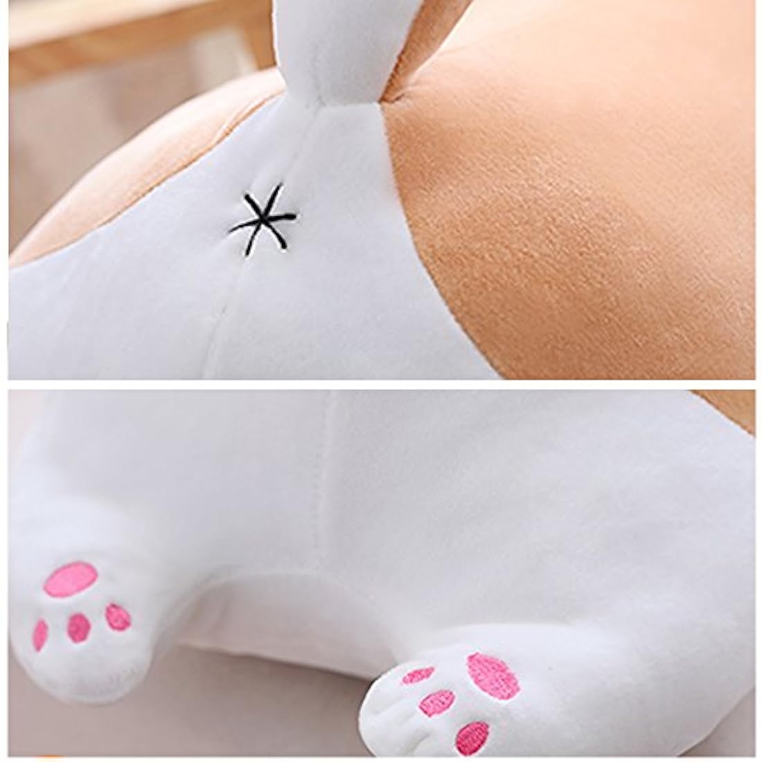 Almohada de peluche de 15 pulgadas, estilo perro