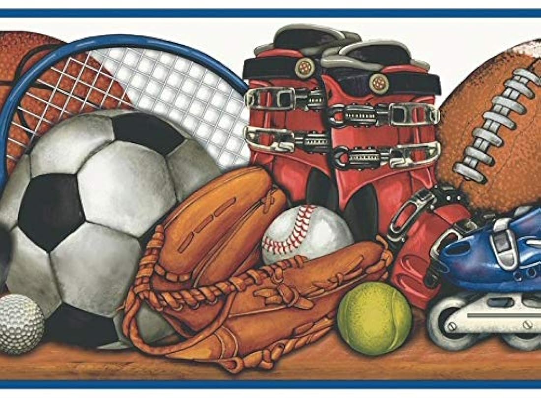 cenefa de Bolas deportivas y equipo en estantería MN5035