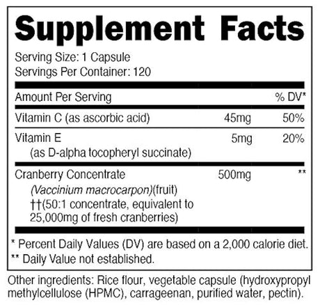 Extracto de arándano Nutricost (25.000 mg) (120 cápsulas)