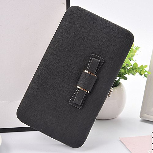 Cartera con lazo para mujer, monnedero y tarjetero
