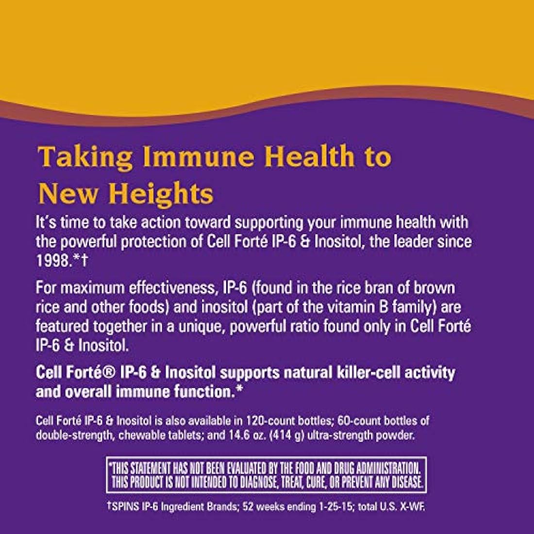 Nature's Way Cell Forte IP-6 y suplemento de inositol
