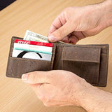Corkor Cork Cartera para Hombre Vegano Bolsillo para Monedas