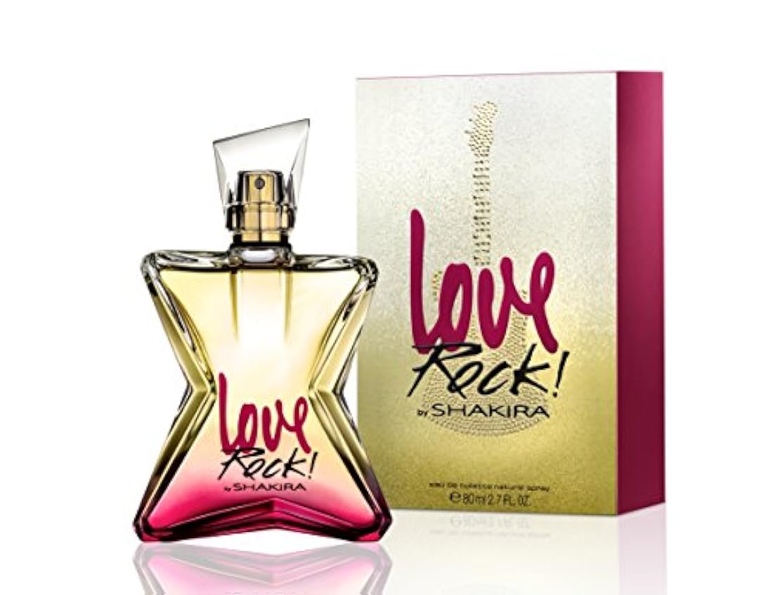 ¡Shakira Love Rock! Perfume Eau De Toilette Spray para mujer, 2.7 onzas líquidas