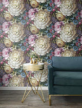 Papel pintado, diseño floral