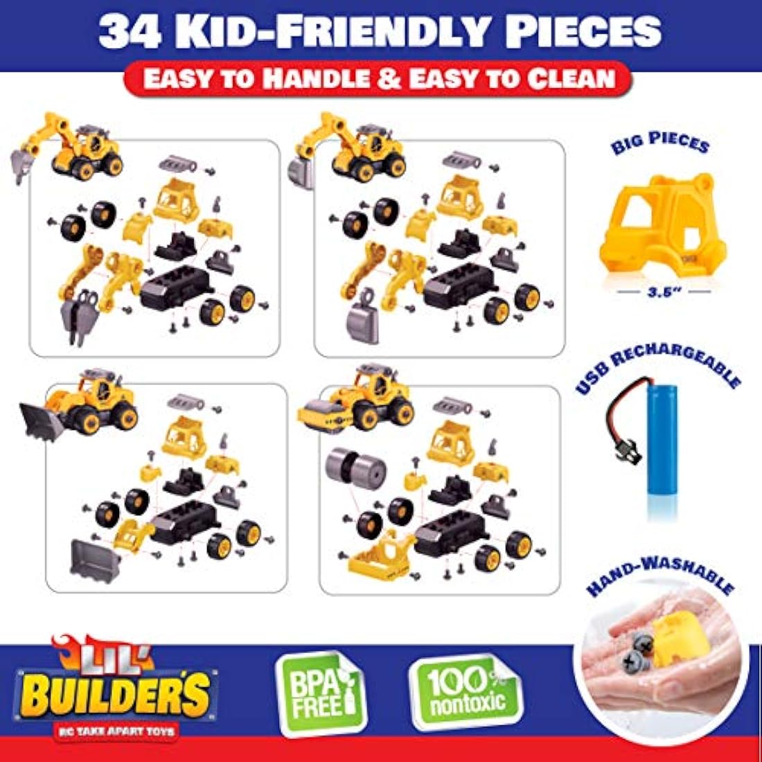 juguetes de construcción para niños -(34 piezas)