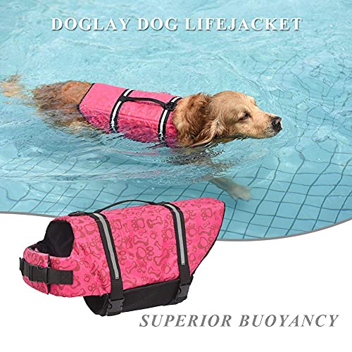 Chaleco salvavidas para perros con tiras reflectantes