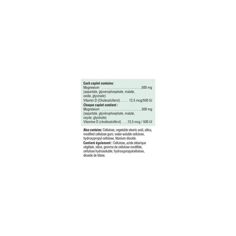 Suplemento de Magnesio óptima absorción con vitamina D3