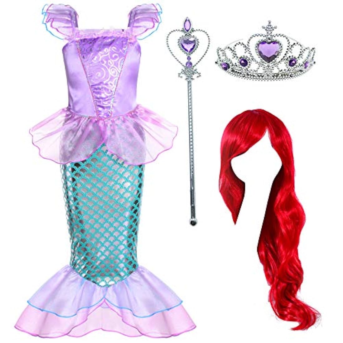 Disfraces Disfraz de princesa sirena para niñas