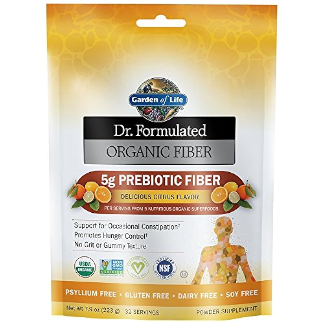 Alimento prebiótico formulado, orgánico