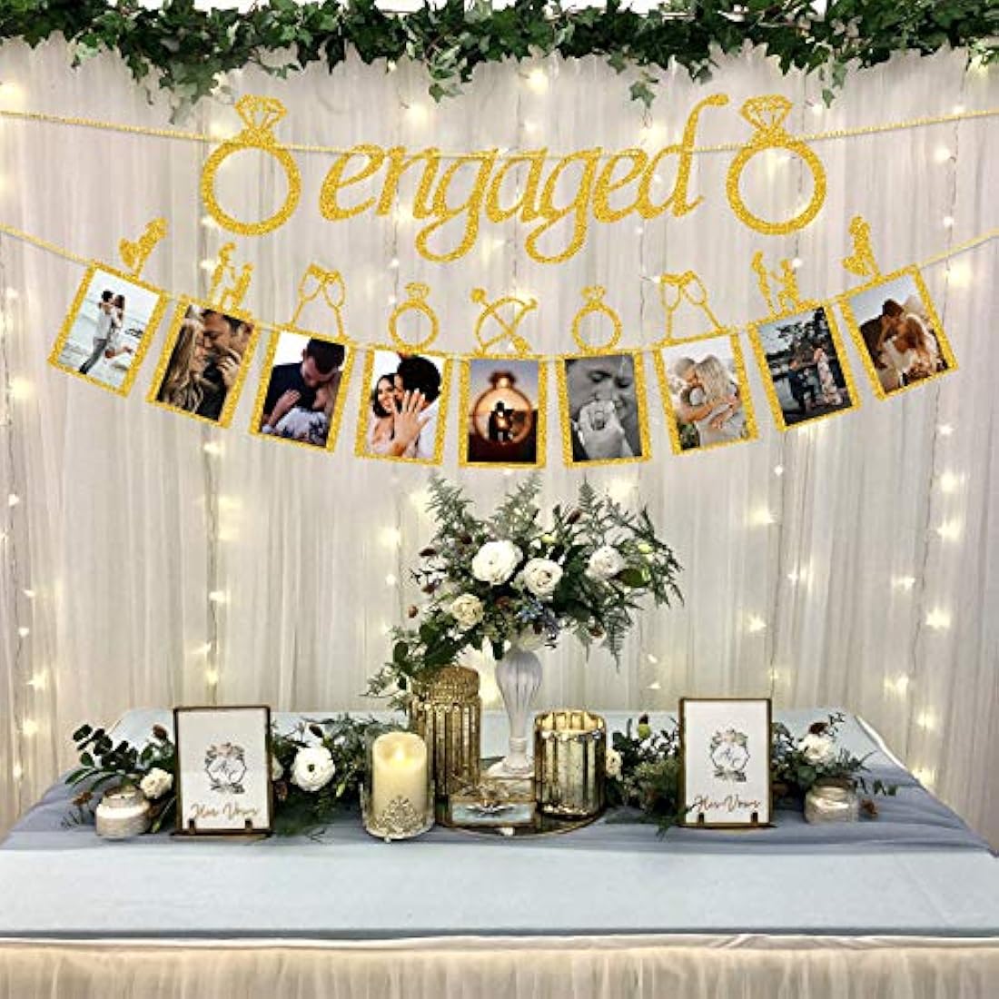 Decoraciones de boda de compromiso