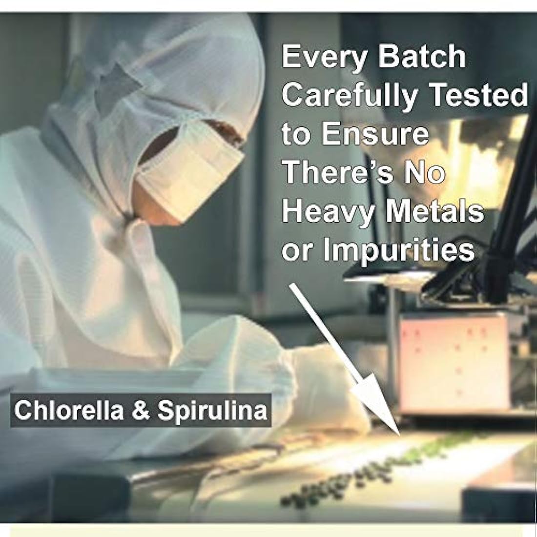 Comprimidos de chlorela y spirulina (paquete grande de 1000)
