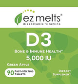 Vitamina D3 5,000 UI - 90 Tabletas de Disolución Rápida