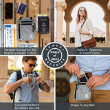 Portadocumentos de viaje con bloqueo RFID