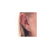 Aretes aro de plata para mujer