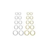 Aretes de acero inoxidable hipoalergénicos 10 pares