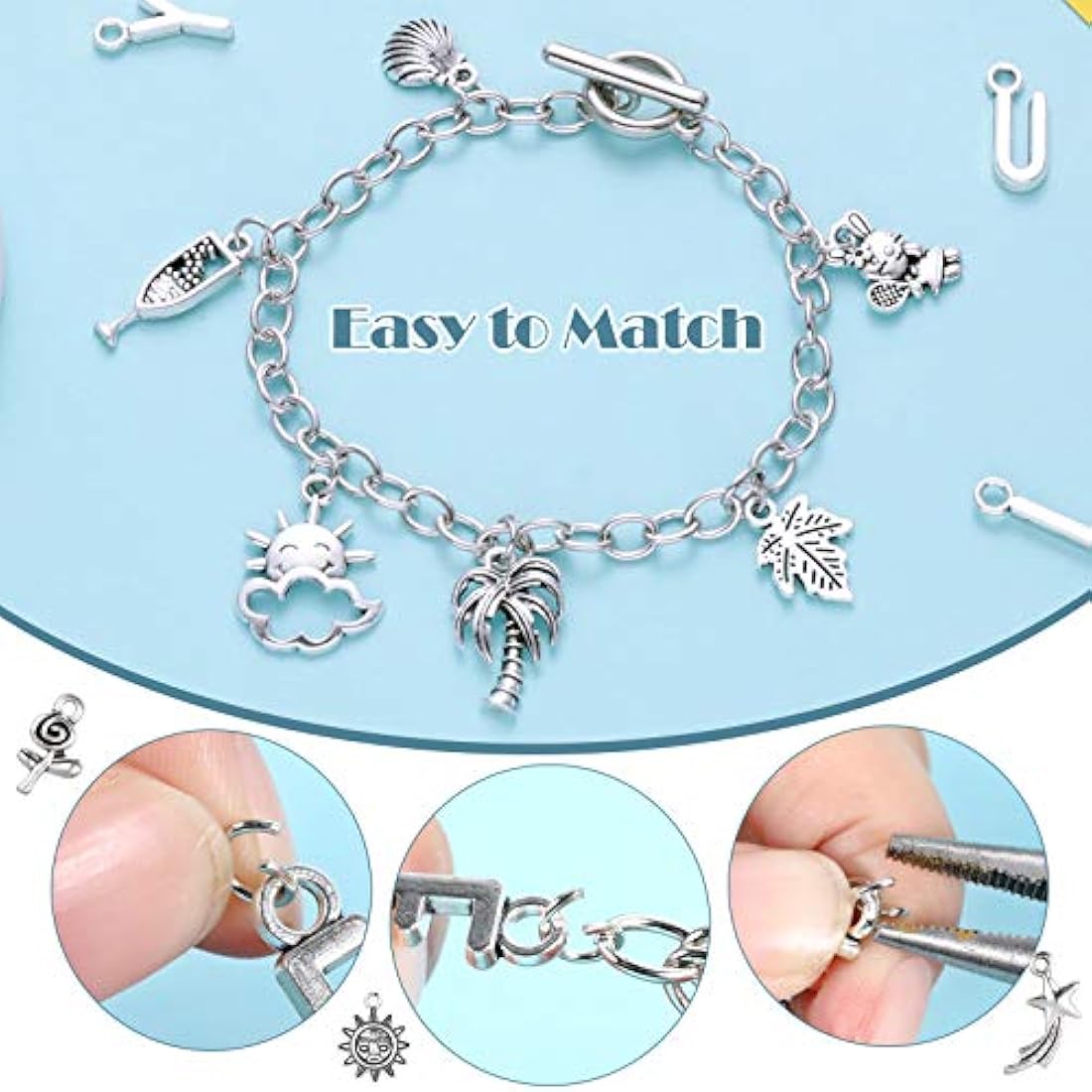 Pulseras y tobilleras Juego de 469 brazaletes