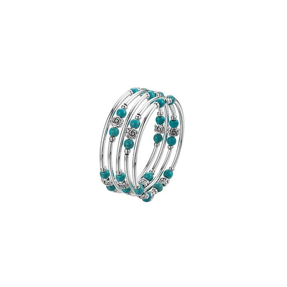 Pulseras y tobilleras con piedras de ágata naturales