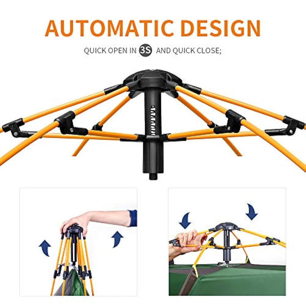 Tienda de campaña instantánea impermeable para 2 o 3 personas