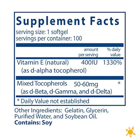 Vitamina E 400 (con Mixed tocopherols)